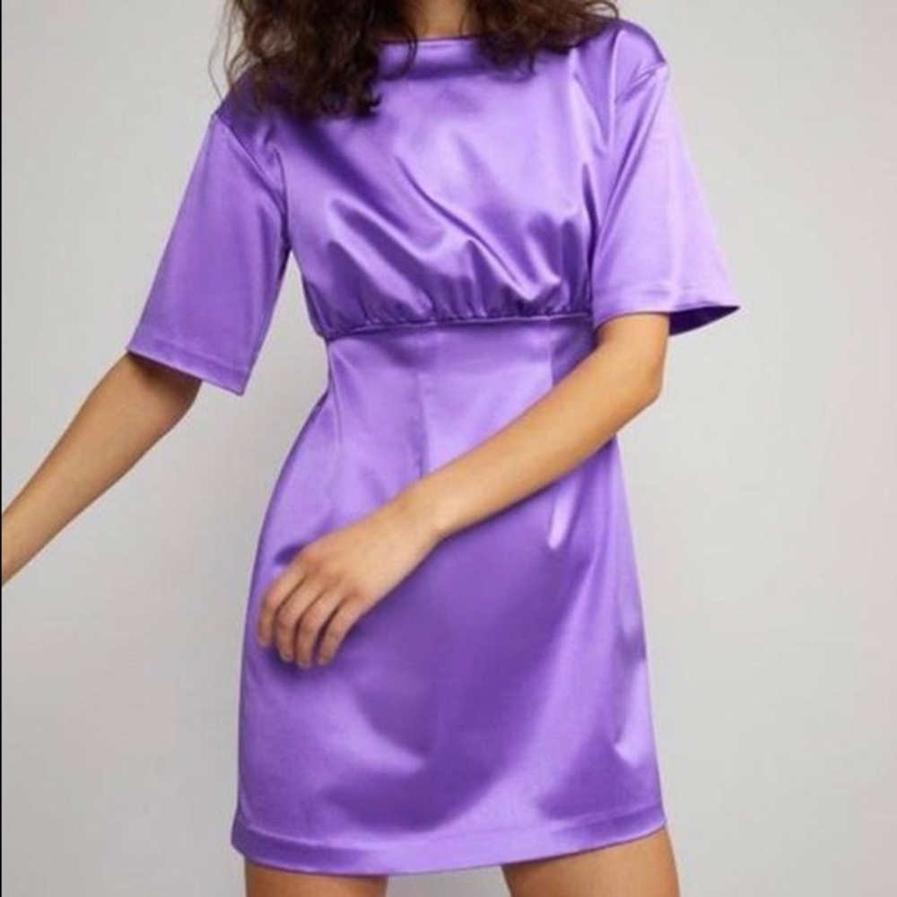 Cynthia Rowley Rush Stretch Satin Mini Dress